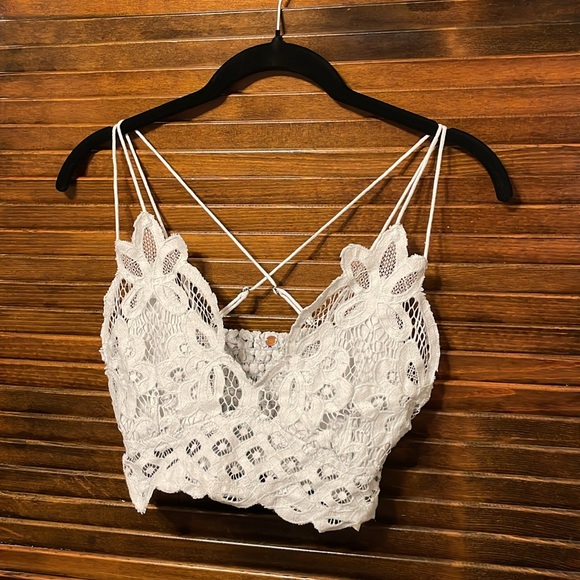 Free People Light Grey Adella Bralette - Picture 3 of 7